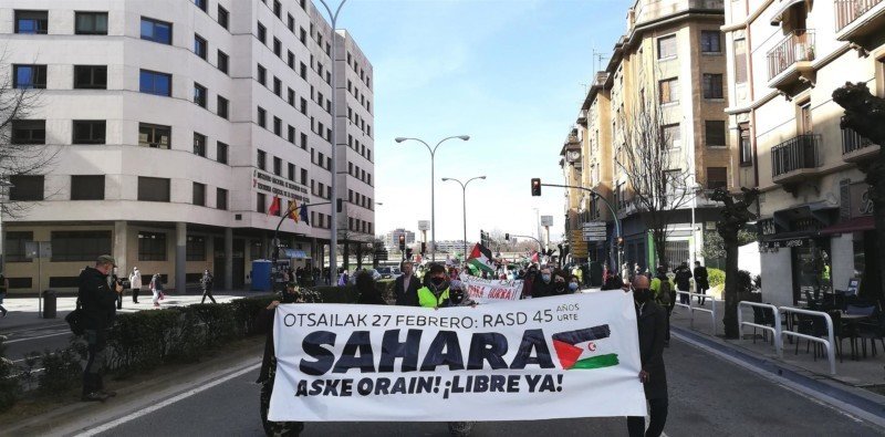 Manifestación en apoyo del pueblo saharaui y para reivindicar la liberta del Sáhara - EUROPA PRESS
