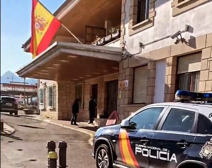 Cuartel de la Policía Nacional en Dantxarinea. Foto: SUP Navarra