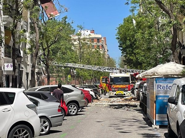 Registrada una explosión de gas en un ático del barrio de Salamanca - CEDIDA.