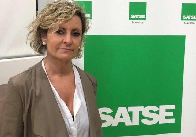 Foto: María José Algarra, secretaria de SATSE en Navarra